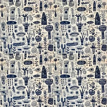 Pattern For Fabric Print Stock Illustration