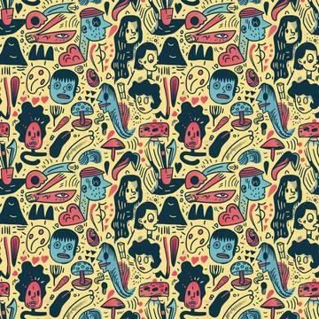 Pattern For Fabric Print Stock Illustration