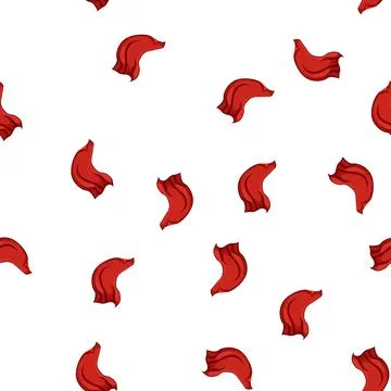 Pattern fabric red dreapery cartoon vector Stock Illustration