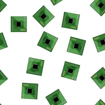 Pattern fabrication circuit board cartoon vector 库存插图