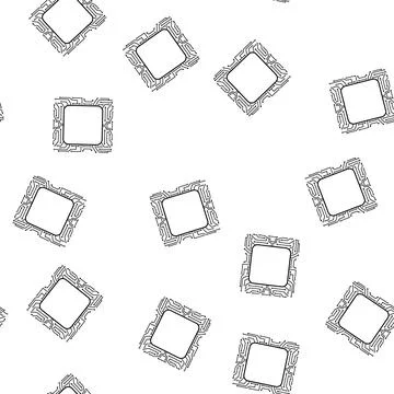 Pattern fabrication microchip frame cartoon vector イラスト素材