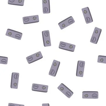 Pattern face biometric security device cartoon vector Stock Illustration
