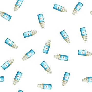 Pattern face eye cream cartoon vector color イラスト素材