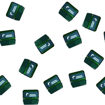 Pattern face night cream cartoon vector Stock Illustration