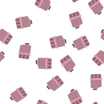 Pattern factory plastic tank cartoon vector Illustrazione stock