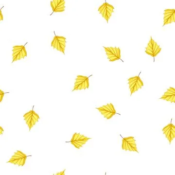 Pattern fall autumn leaf cartoon vector Stock Illustration