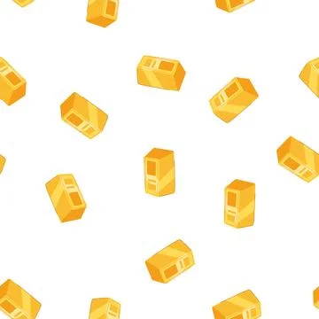 Pattern fall gold bar cartoon vector Stock Illustration