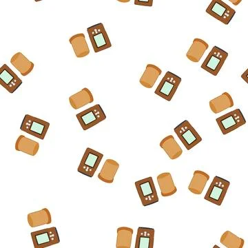 Pattern fall rain gauge cartoon vector Illustrazione stock