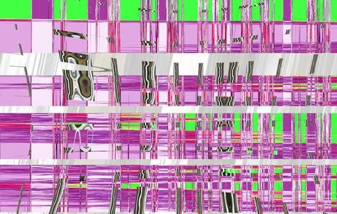 Pattern of fantasy electric tecno background in green, pink Stock Illustration