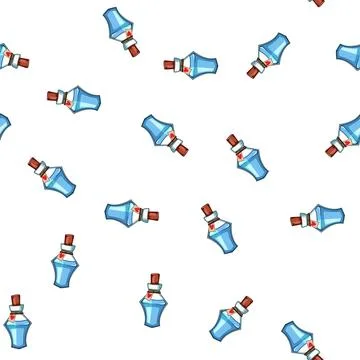 Pattern Fantasy health potion bottle with heart tag イラスト素材