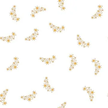 Pattern fantasy magic star arch cartoon vector Stock Illustration