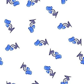 Pattern Fantasy magic tree art with alien plants Stock Illustration