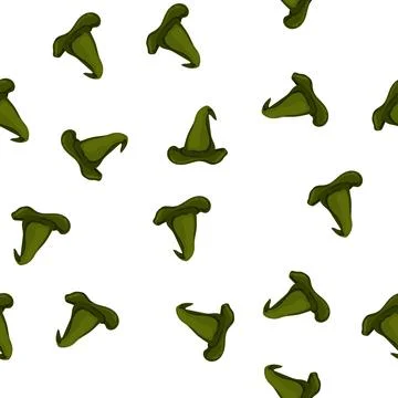 Pattern fantasy wizard hat cartoon vector Stock Illustration