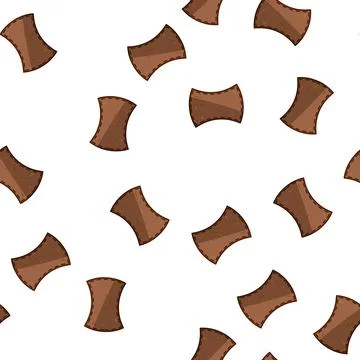 Pattern fashion leather patch cartoon vector Stock Illustration