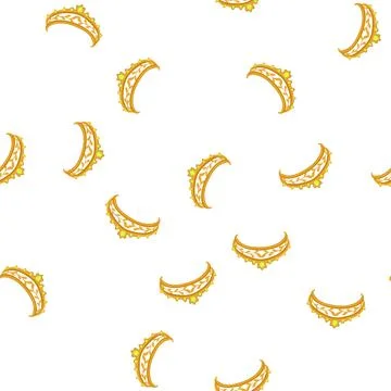 Pattern fashion tiara cartoon vector 스톡 일러스트
