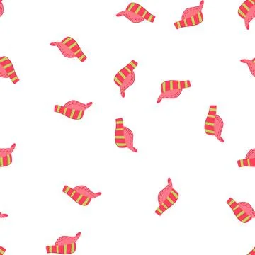 Pattern fashion visor cap cartoon vector イラスト素材