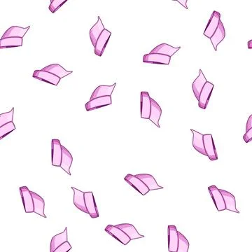 Pattern fashion visor cap cartoon vector Stockillustratie
