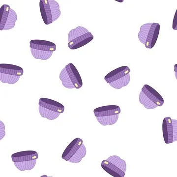 Pattern fashion winter hat man cartoon vector イラスト素材