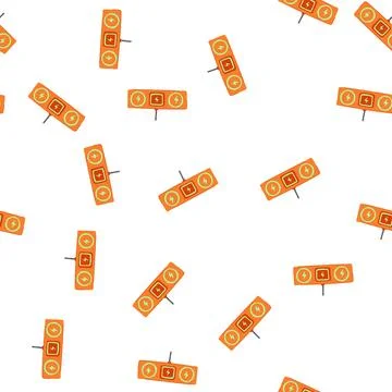 Pattern fast charging mat cartoon vector Stock Illustration