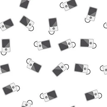 Pattern fast charging pad wireless cartoon vector Stock Illustration
