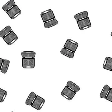 Pattern fast sandwich maker cartoon vector Stock Illustration