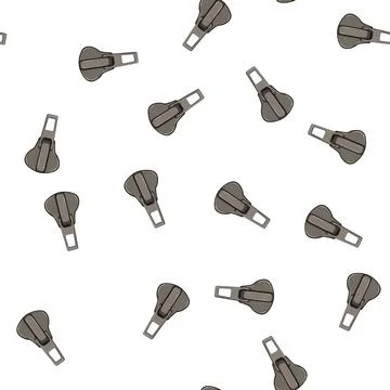 Pattern fasteners zipper puller cartoon vector Stock Illustration