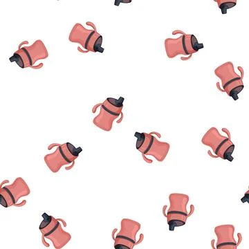 Pattern fedding sippy cup cartoon vector Stock Illustration