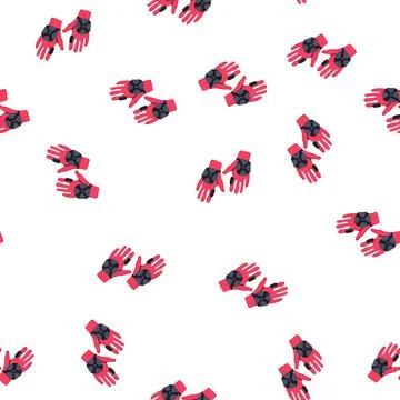 Pattern feedback vr glove cartoon vector Stock Illustration