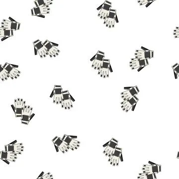Pattern feedback vr gloves cartoon vector Stock Illustration