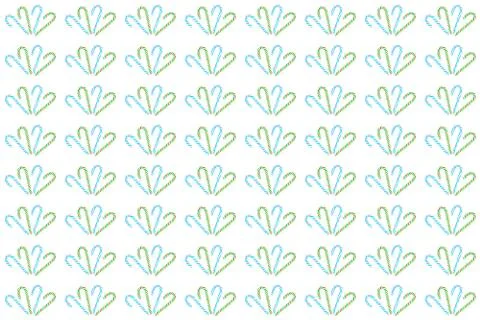 Pattern festive christmas set sugar cane christmas red green blue purple Stock Photos