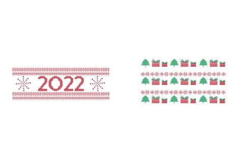 Pattern festive winter texture Stock Illustration