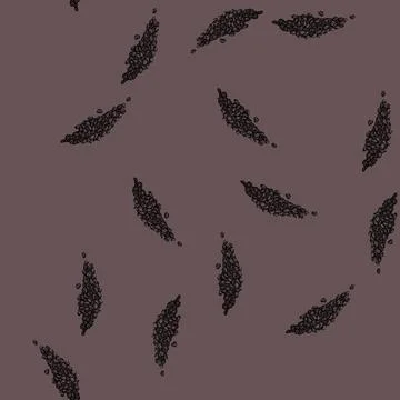 Pattern field poppy sketch hand drawn 스톡 일러스트
