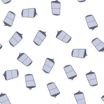 Pattern field solar panel cartoon vector 스톡 일러스트