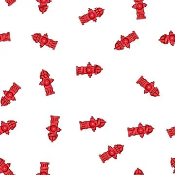 Pattern fighting fire hydrant cartoon vector Stock Illustration