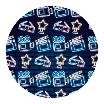 Pattern of film objects icon イラスト素材