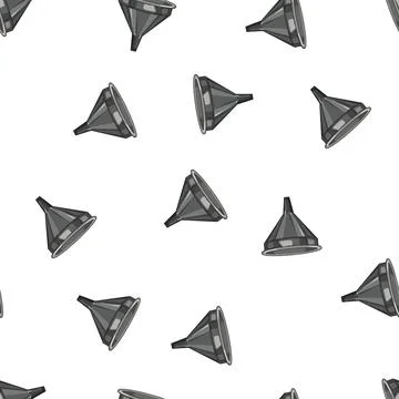 Pattern filter funnel business cartoon vector Stockillustratie