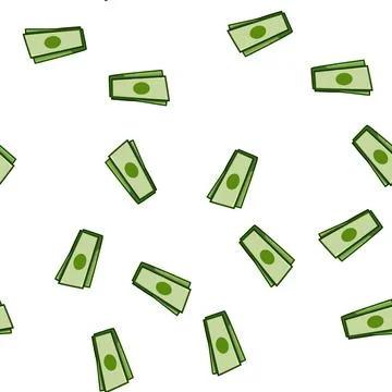 Pattern finance cash stack cartoon vector Illustrazione stock