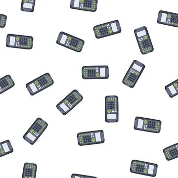 Pattern finance graphing calculator cartoon vector Illustrazione stock