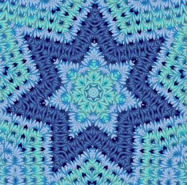 The pattern of fine elements in the form of a six-pointed star Stock Illustration