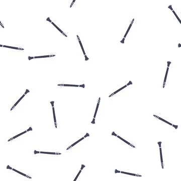 Pattern fingering clarinet cartoon vector Illustrazione stock