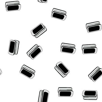 Pattern fingertip pulse oximeter cartoon vector 스톡 일러스트