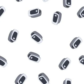 Pattern fingertip pulse oximeter cartoon vector 스톡 일러스트