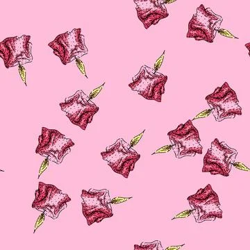 Pattern fire candle sketch hand drawn Stock Illustration