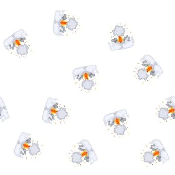 Pattern fire explosion effect cartoon vector Stockillustratie