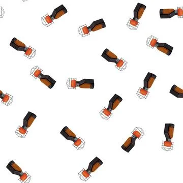 Pattern fire heater gas cartoon vector 스톡 일러스트