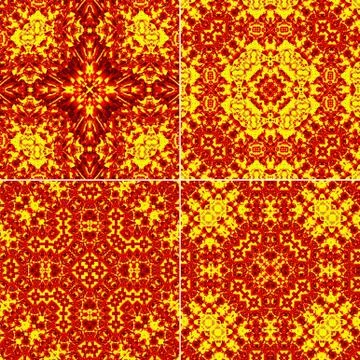 Pattern of fire Stock Illustration