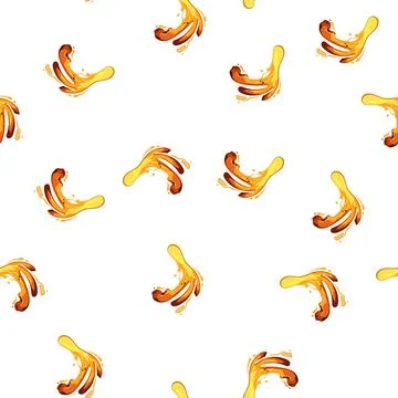 Pattern fire lava splash cartoon vector イラスト素材