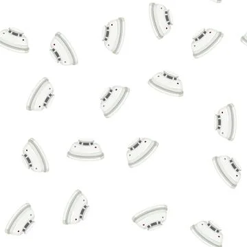 Pattern fire smoke detector cartoon vector Stock Illustration