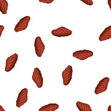 Pattern fire steak grill cartoon vector Stock Illustration