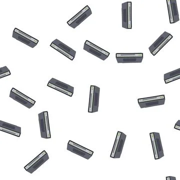 Pattern firewall network switch cartoon vector 库存插图